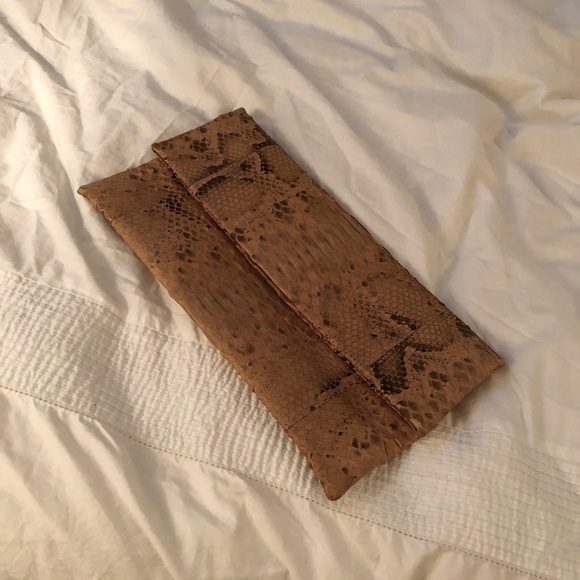 Faux Python Clutch - Picture 1 of 4